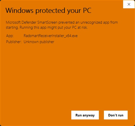 Windows security prompt